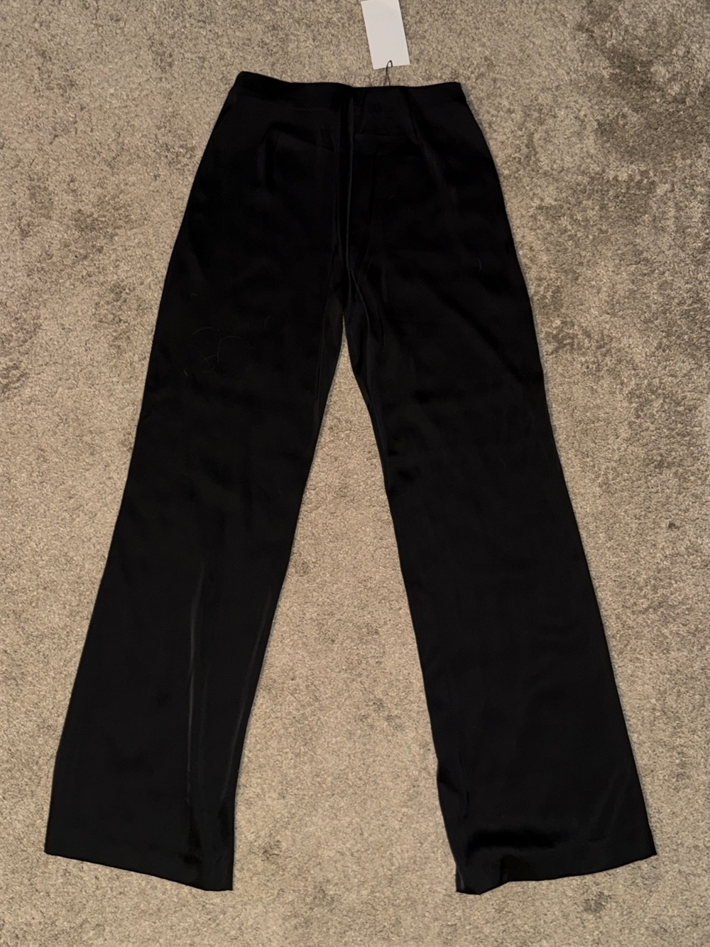 Zara Black Satin Pants NWT